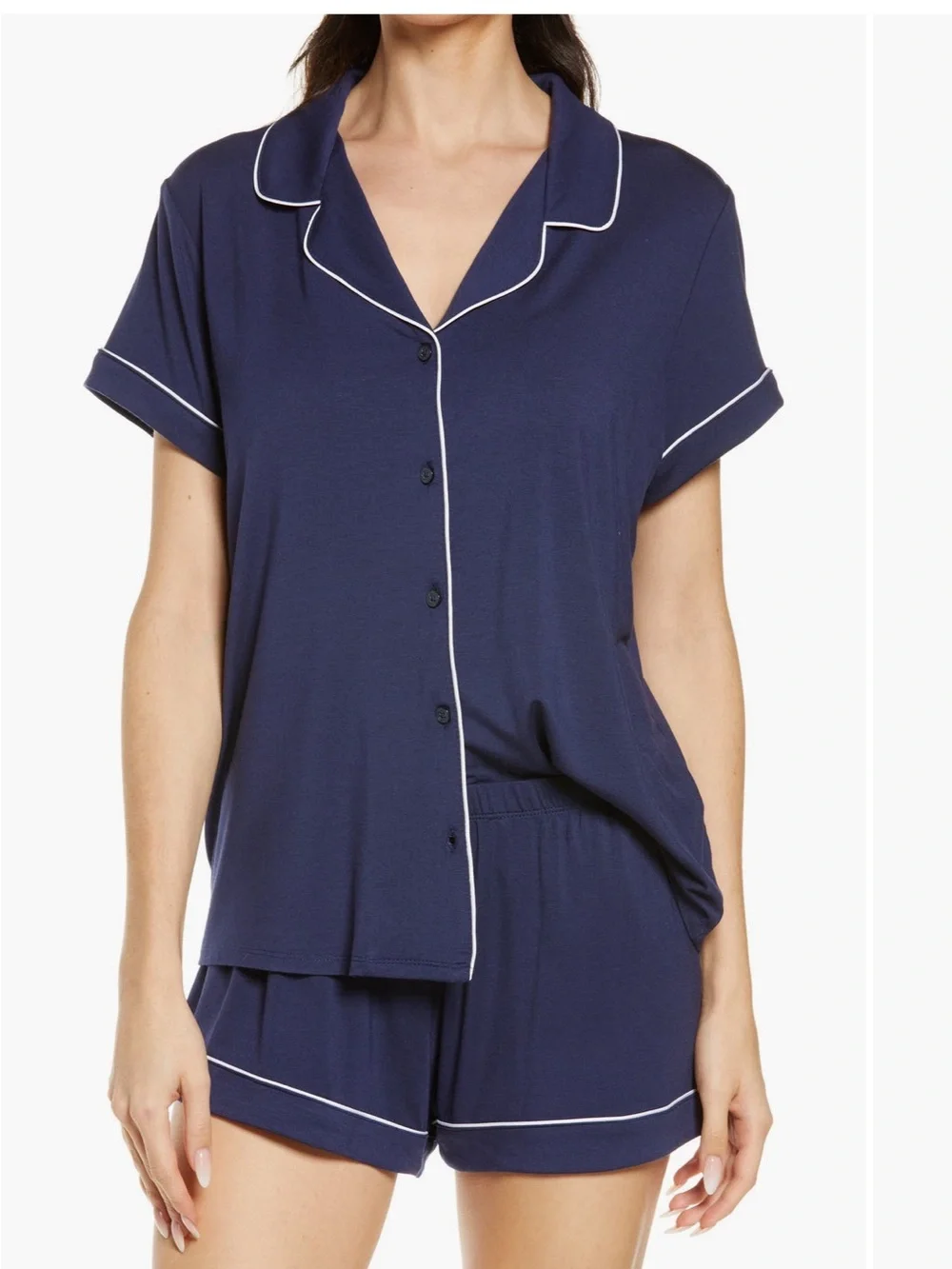 EUC Nordstrom Moonlight Eco Short Pajamas in pink - Picture 5 of 12